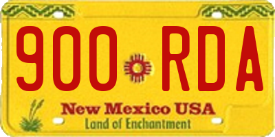 NM license plate 900RDA