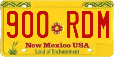 NM license plate 900RDM