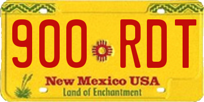 NM license plate 900RDT