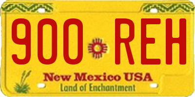 NM license plate 900REH