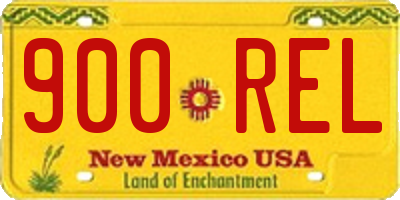 NM license plate 900REL