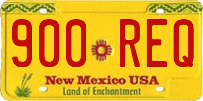 NM license plate 900REQ