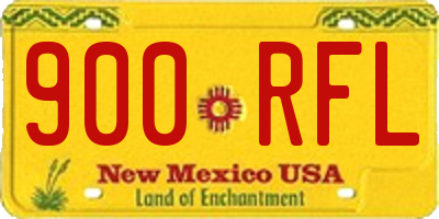 NM license plate 900RFL