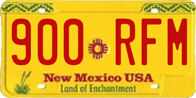 NM license plate 900RFM