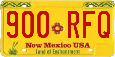 NM license plate 900RFQ