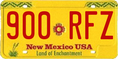 NM license plate 900RFZ