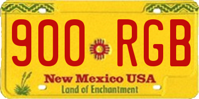 NM license plate 900RGB