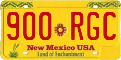 NM license plate 900RGC