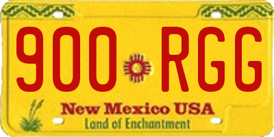 NM license plate 900RGG