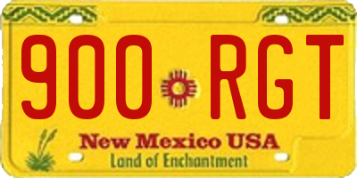 NM license plate 900RGT