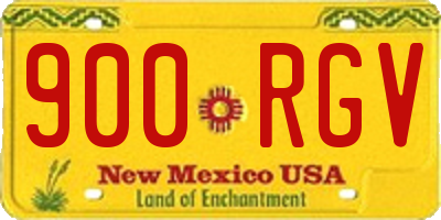 NM license plate 900RGV