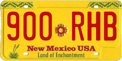 NM license plate 900RHB