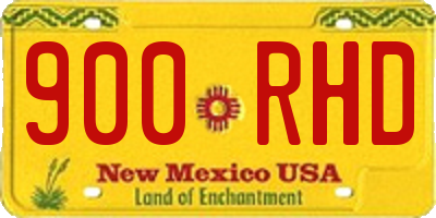 NM license plate 900RHD