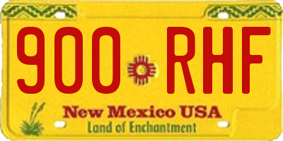NM license plate 900RHF