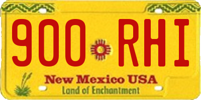 NM license plate 900RHI