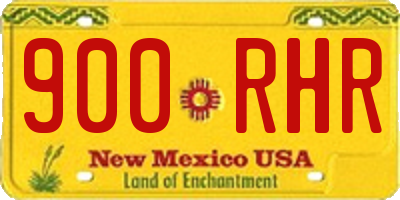 NM license plate 900RHR