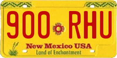 NM license plate 900RHU