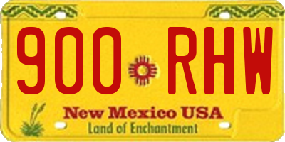 NM license plate 900RHW