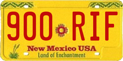 NM license plate 900RIF