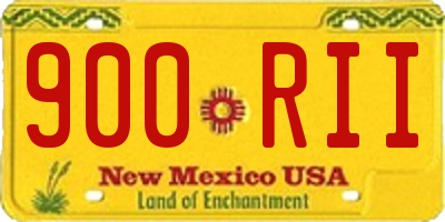 NM license plate 900RII