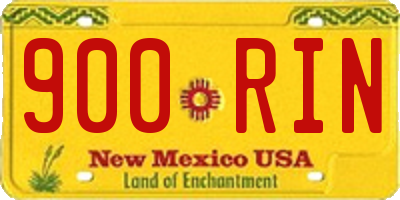 NM license plate 900RIN