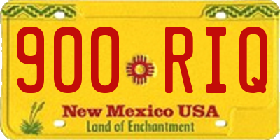 NM license plate 900RIQ