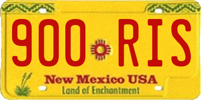NM license plate 900RIS
