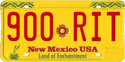 NM license plate 900RIT