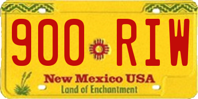 NM license plate 900RIW