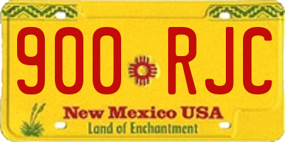 NM license plate 900RJC