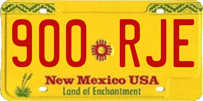 NM license plate 900RJE