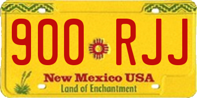 NM license plate 900RJJ