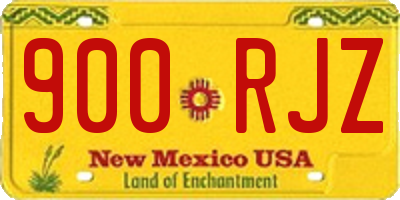 NM license plate 900RJZ