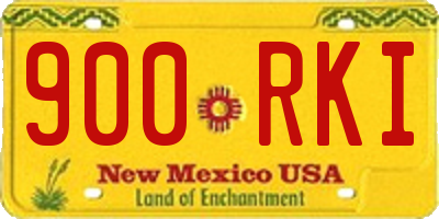 NM license plate 900RKI