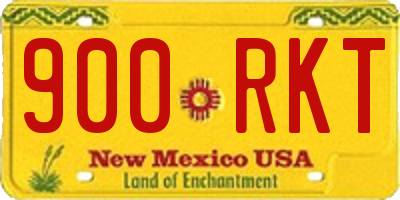 NM license plate 900RKT