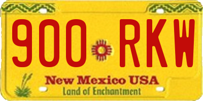 NM license plate 900RKW