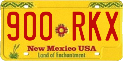 NM license plate 900RKX