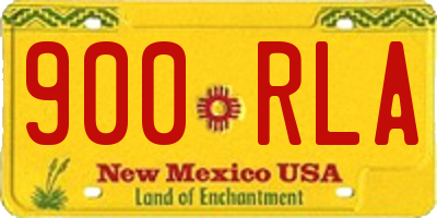 NM license plate 900RLA