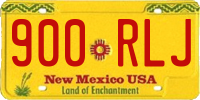 NM license plate 900RLJ