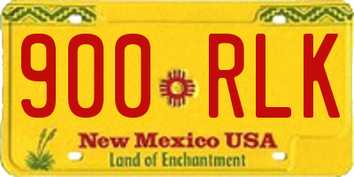 NM license plate 900RLK