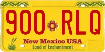 NM license plate 900RLQ