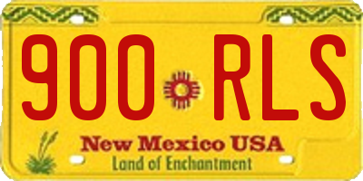NM license plate 900RLS