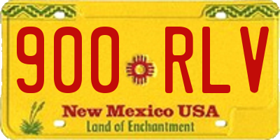 NM license plate 900RLV