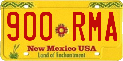 NM license plate 900RMA