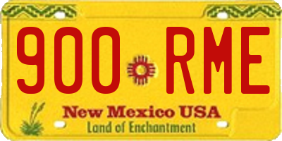 NM license plate 900RME