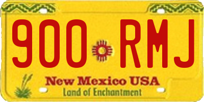 NM license plate 900RMJ