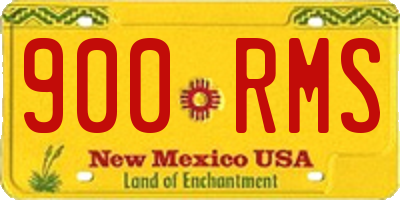 NM license plate 900RMS