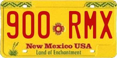 NM license plate 900RMX
