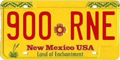 NM license plate 900RNE