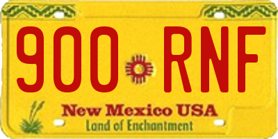 NM license plate 900RNF